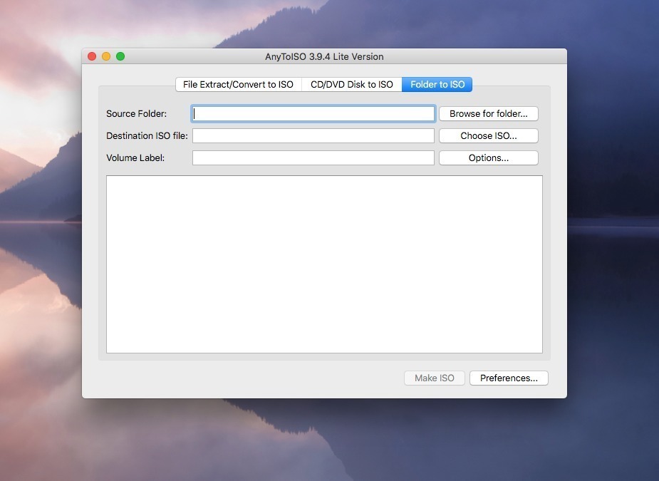 how i convert any file on iso file for mac